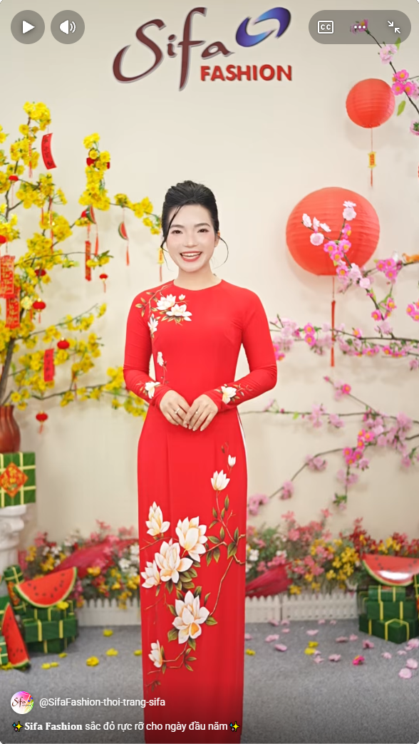 𝐒𝐢𝐟𝐚 𝐅𝐚𝐬𝐡𝐢𝐨𝐧 sắc đỏ rực rỡ cho ngày đầu năm