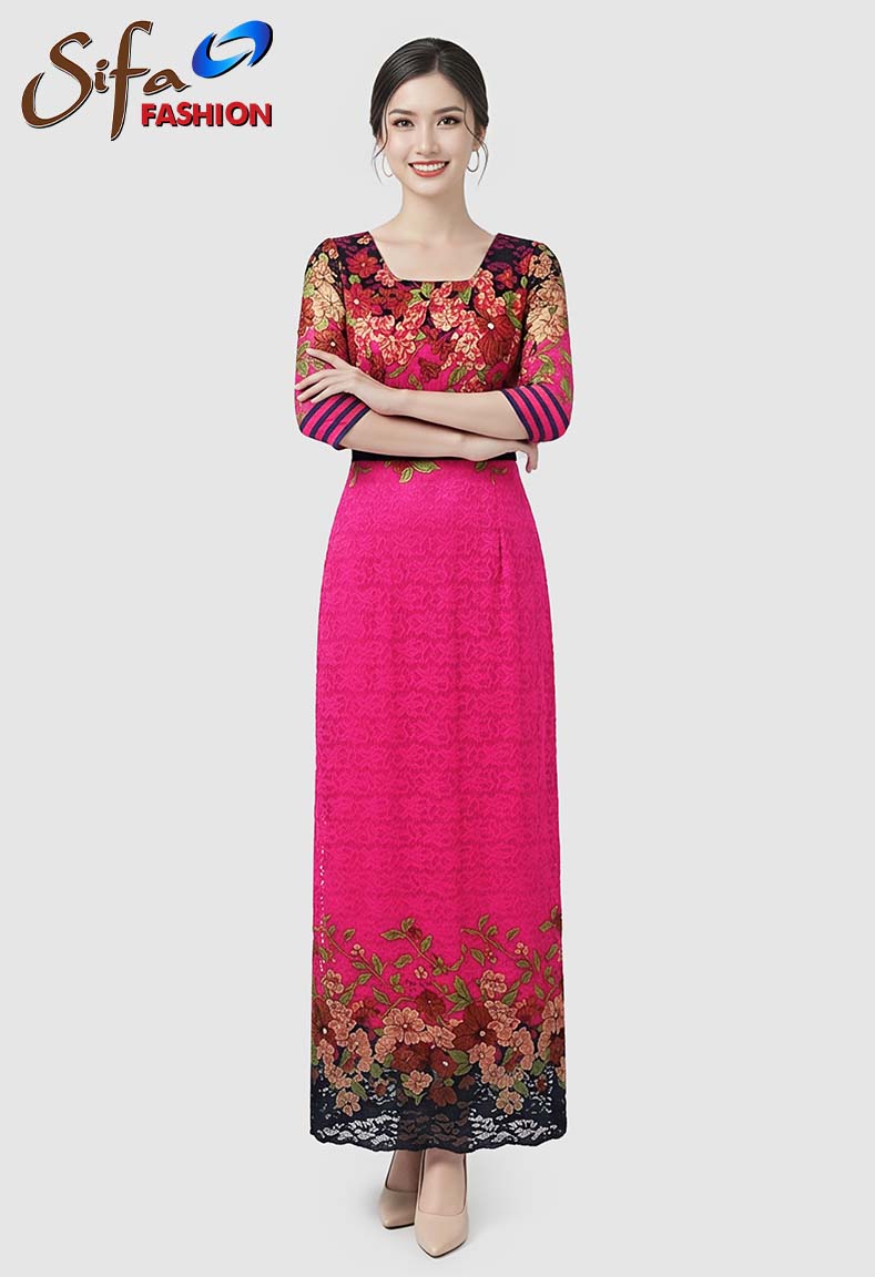 Đầm ren bông chân