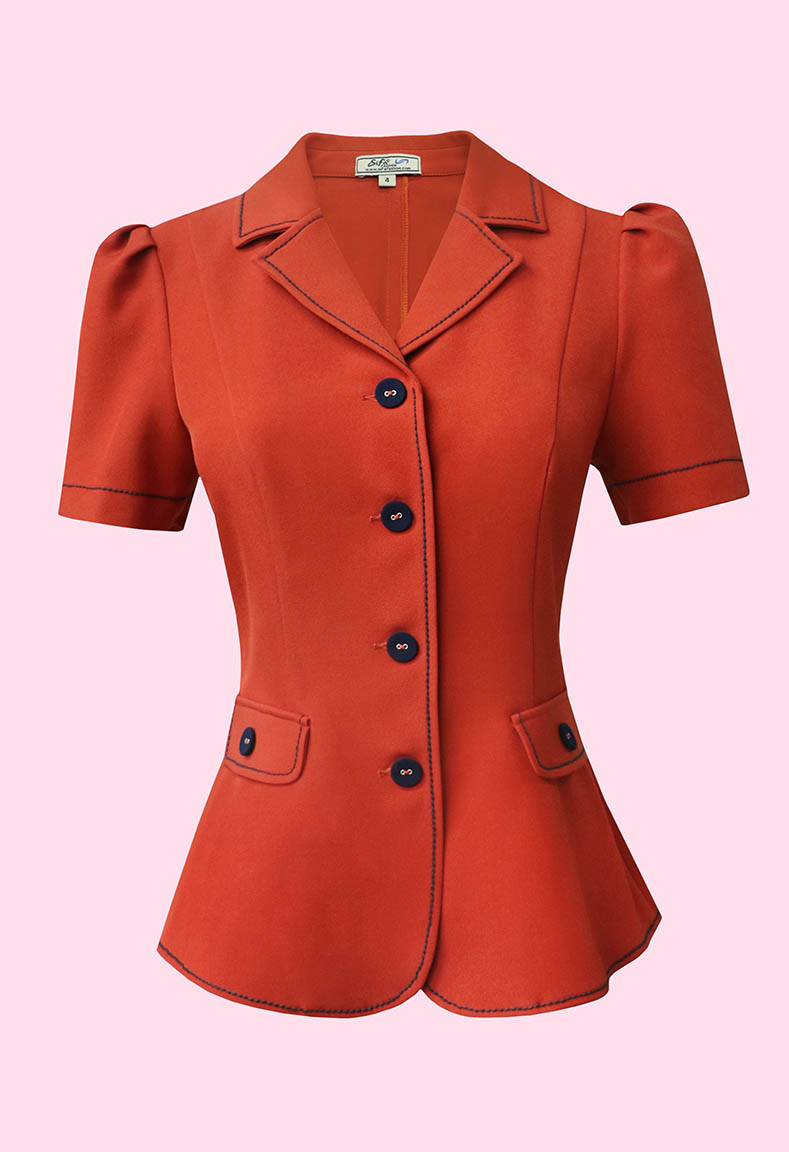 Áo vest cổ đanton một lớp