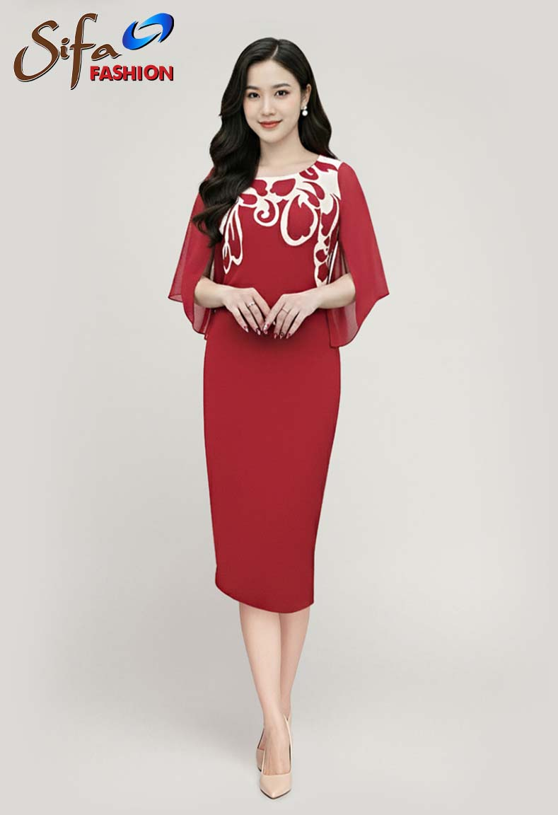 Đầm cổ thuyền dáng ôm